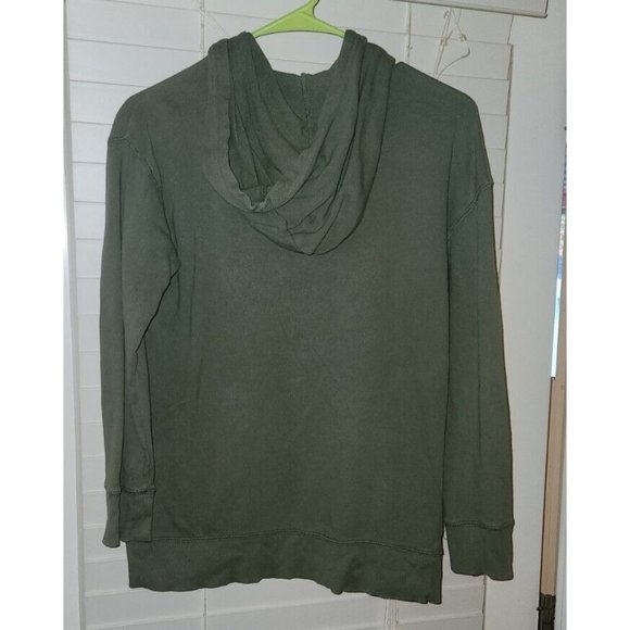 Youth Hooded Sweatshirt BART SIMPSON Old Navy Olive Green LARGE 10/12 - Picture 4 of 9
